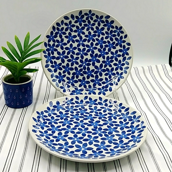 IKEA Other - 2 Beautiful Blue & White Plates by IKEA